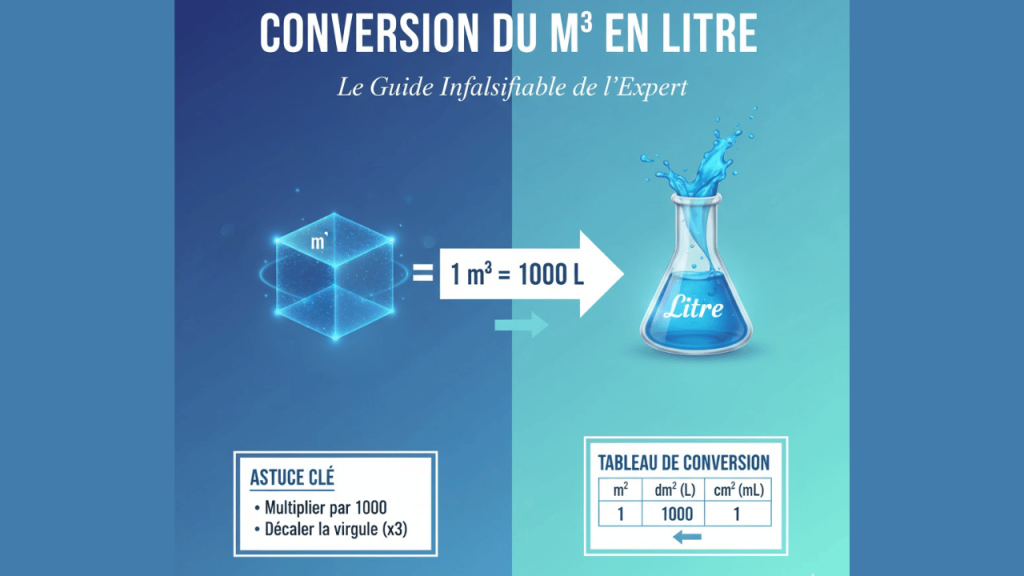 Conversion du m3 en litre : Le guide infalsifiable de l’expert en mathématiques pour un calcul sans erreur Convertir m3 en litre