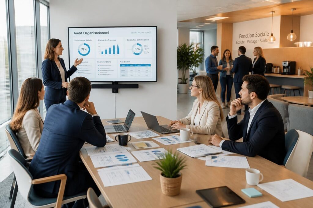 découvrez comment réaliser un audit organisationnel efficace avec des exemples concrets, maîtriser la conduite du changement et comprendre la fonction sociale en entreprise pour optimiser votre gestion.