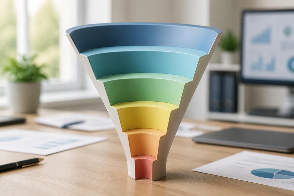 découvrez une définition simple du funnel de marketing et ses applications pratiques en français pour optimiser votre stratégie commerciale.