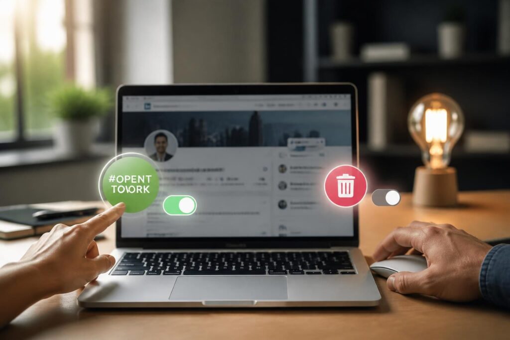 découvrez comment activer, supprimer et comprendre la signification de la fonctionnalité opentowork sur linkedin pour optimiser votre recherche d'emploi.
